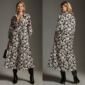 Petite / New The Bettina Tiered Shirt Dress by Maeve